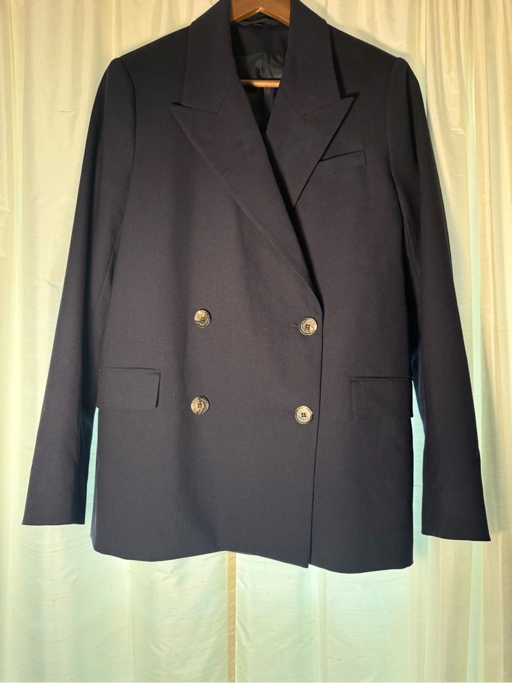 COS Classic Navy Double Breasted Blazer- Size 8